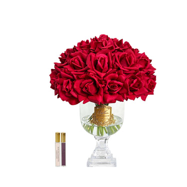 Versailles French Rose Bouquet - Gold Badge - Carmine Red - VRB04 (Carton of 1)